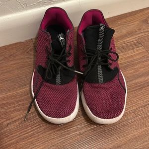 VERY RARE red Jordan Eclipses size 8.5 y (equal to men 8.5 according to website)